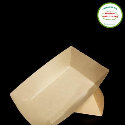 Khay giấy đựng thực phẩm, trái cây - Khay Giấy Kraft